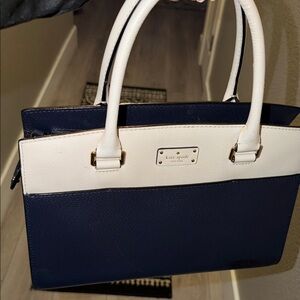 Kate Spade Black and Cream Satchel